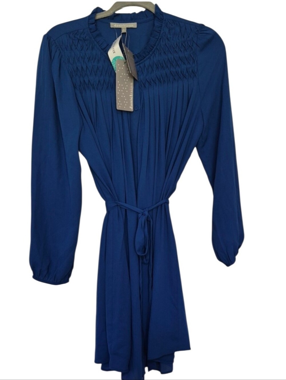 Daniel Rainn Sierra Blue Tie Waist Long Sleeve Dress MP New With Tags Stitch Fix